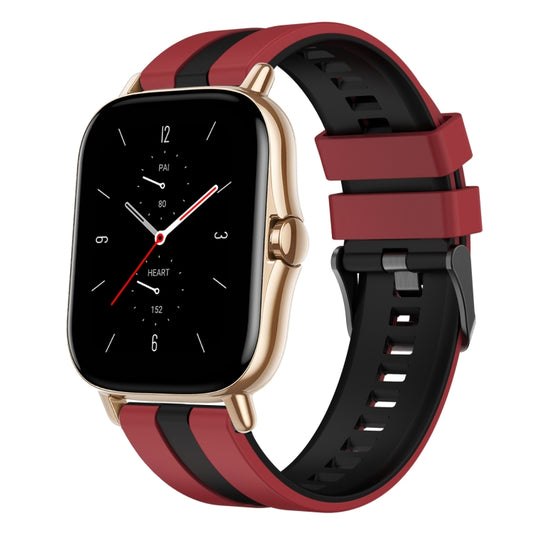 20mm Two-Color Sports Silicone Watch Band, For Amazfit GTS 2