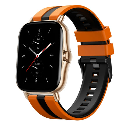 20mm Two-Color Sports Silicone Watch Band, For Amazfit GTS 2