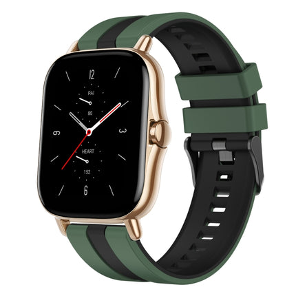 20mm Two-Color Sports Silicone Watch Band, For Amazfit GTS 2