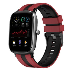 20mm Two-Color Sports Silicone Watch Band, For Amazfit GTS 2 Mini