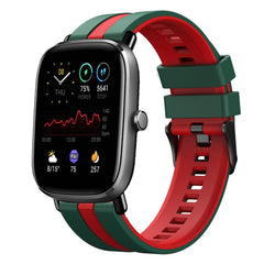20mm Two-Color Sports Silicone Watch Band, For Amazfit GTS 2 Mini