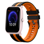 For Amazfit Pop Pro / Black+Orange