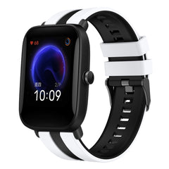 20mm Two-Color Sports Silicone Watch Band, For Amazfit Pop