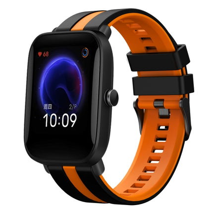20mm Two-Color Sports Silicone Watch Band, For Amazfit Pop
