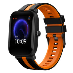20mm Two-Color Sports Silicone Watch Band, For Amazfit Pop