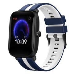 20mm Two-Color Sports Silicone Watch Band, For Amazfit Pop