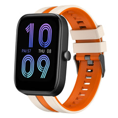20mm Two-Color Sports Silicone Watch Band, For Amazfit Bip3 Pro