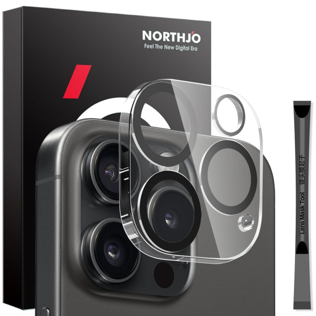 NORTHJO Camera Lens Protector 3D Night Shot Tempered Glass Film, For iPhone 17e / 16e, For iPhone 17 Pro Max, For iPhone 17 Pro, For iPhone 17, For iPhone Air, For iPhone 16 Pro / 16 Pro Max, For iPhone 16 / 16 Plus, For iPhone 15 Pro / 15 Pro Max     ...