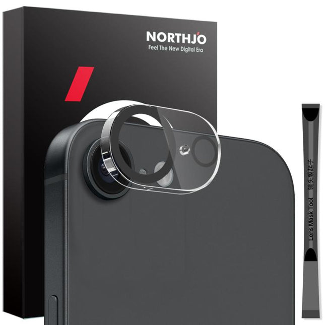 NORTHJO Camera Lens Protector 3D Night Shot Tempered Glass Film, For iPhone 17e / 16e, For iPhone 17 Pro Max, For iPhone 17 Pro, For iPhone 17, For iPhone Air, For iPhone 16 Pro / 16 Pro Max, For iPhone 16 / 16 Plus, For iPhone 15 Pro / 15 Pro Max     ...