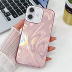 For iPhone 16 Plus / Pink Feather Yarn