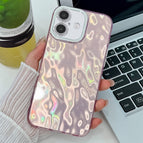 For iPhone 16 Plus / Pink Wrinkles
