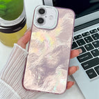 For iPhone 16 Plus / Pink Tinfoil Texture