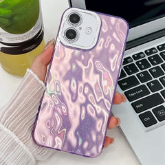 Plating Glitter Texture TPU Phone Case with Lens Film, For iPhone 16