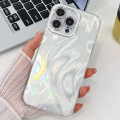 Plating Glitter Texture TPU Phone Case with Lens Film, For iPhone 15 Pro Max