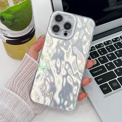 Plating Glitter Texture TPU Phone Case with Lens Film, For iPhone 15 Pro Max