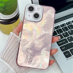 Plating Glitter Texture TPU Phone Case with Lens Film, For iPhone 15