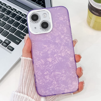 Plating Glitter Texture TPU Phone Case with Lens Film, For iPhone 15 Pro