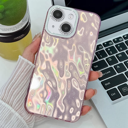 Plating Glitter Texture TPU Phone Case with Lens Film, For iPhone 14