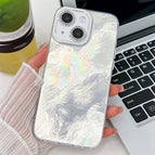 For iPhone 14 / White  Tinfoil Texture