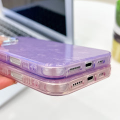 Plating Glitter Texture TPU Phone Case with Lens Film, For iPhone 16