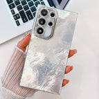 For Samsung Galaxy S24 Ultra 5G / White Tinfoil Texture