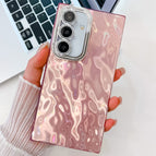 For Samsung Galaxy S24 5G / Pink Wrinkles