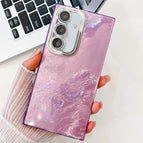 For Samsung Galaxy A25 5G / Purple Tinfoil Texture