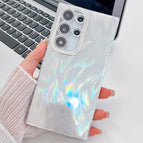 For Samsung Galaxy S23 Ultra 5G / White Feather Yarn