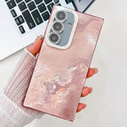 For Samsung Galaxy A36 5G / Pink Tinfoil Texture