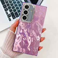 Plating Glitter Texture TPU Phone Case with Lens Film, For Samsung Galaxy S25 5G