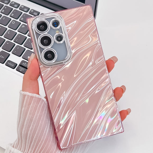 Plating Glitter Texture TPU Phone Case with Lens Film, For Samsung Galaxy S25 Ultra 5G