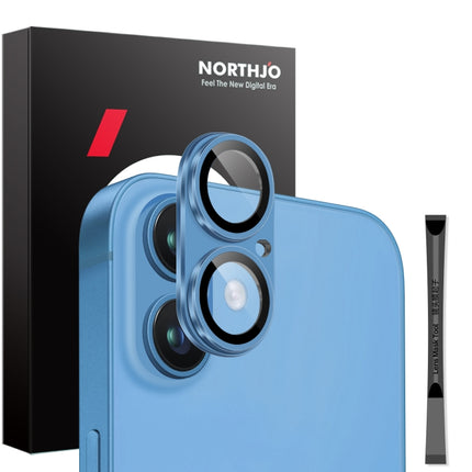 NORTHJO Matte Camera Lens Protector Tempered Glass Rear Lens Film, For iPhone 16 / 16 Plus