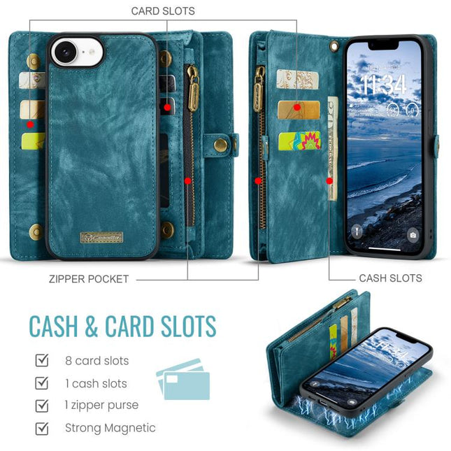 CaseMe 008 Detachable Multifunctional Leather Phone Case