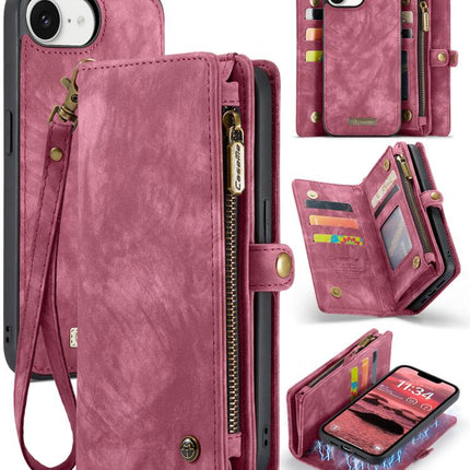 CaseMe 008 Detachable Multifunctional Leather Phone Case, For iPhone 17e / 16e, For iPhone 17 Pro Max, For iPhone 17 Pro, For iPhone 17