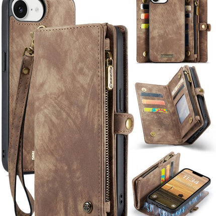 CaseMe 008 Detachable Multifunctional Leather Phone Case, For iPhone 17e / 16e, For iPhone 17 Pro Max, For iPhone 17 Pro, For iPhone 17