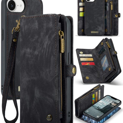 CaseMe 008 Detachable Multifunctional Leather Phone Case, For iPhone 17e / 16e, For iPhone 17 Pro Max, For iPhone 17 Pro, For iPhone 17