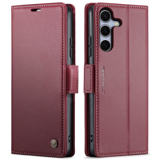 CaseMe 023 Butterfly Buckle Litchi Texture RFID Anti-theft Leather Phone Case, For Galaxy S25 5G, For Galaxy S25+ 5G, For Galaxy S25 Ultra 5G, For Galaxy S24 FE 5G