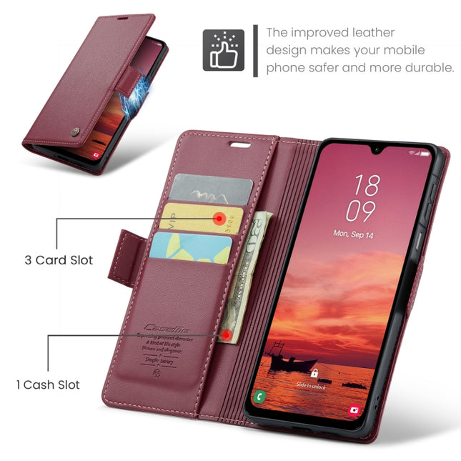CaseMe 023 Butterfly Buckle Litchi Texture RFID Anti-theft Leather Phone Case, For Galaxy S25 5G, For Galaxy S25+ 5G, For Galaxy S25 Ultra 5G, For Galaxy S24 FE 5G