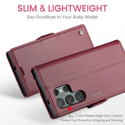 CaseMe 023 Butterfly Buckle Litchi Texture RFID Anti-theft Leather Phone Case, For Galaxy A17