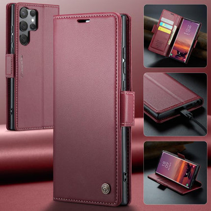 CaseMe 023 Butterfly Buckle Litchi Texture RFID Anti-theft Leather Phone Case, For Galaxy A17
