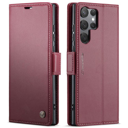 CaseMe 023 Butterfly Buckle Litchi Texture RFID Anti-theft Leather Phone Case, For Galaxy A17