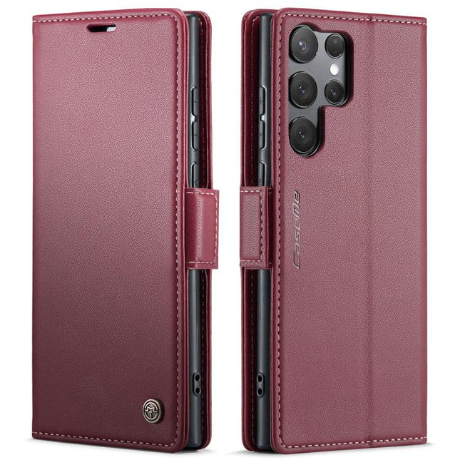 CaseMe 023 Butterfly Buckle Litchi Texture RFID Anti-theft Leather Phone Case, For Galaxy A17