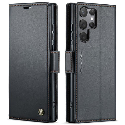 CaseMe 023 Butterfly Buckle Litchi Texture RFID Anti-theft Leather Phone Case, For Galaxy A17