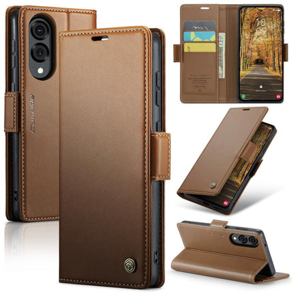 CaseMe 023 Butterfly Buckle Litchi Texture RFID Anti-theft Leather Phone Case, For Galaxy S25 Edge 5G, For Galaxy A56 5G, For Galaxy A26 5G, For Galaxy A36 5G