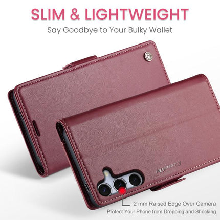 CaseMe 023 Butterfly Buckle Litchi Texture RFID Anti-theft Leather Phone Case, For Galaxy S25 Edge 5G, For Galaxy A56 5G, For Galaxy A26 5G, For Galaxy A36 5G