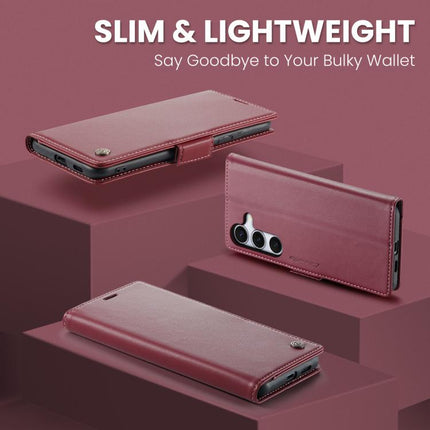 CaseMe 023 Butterfly Buckle Litchi Texture RFID Anti-theft Leather Phone Case, For Galaxy S25 Edge 5G, For Galaxy A56 5G, For Galaxy A26 5G, For Galaxy A36 5G