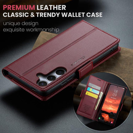 CaseMe 023 Butterfly Buckle Litchi Texture RFID Anti-theft Leather Phone Case, For Galaxy S25 Edge 5G, For Galaxy A56 5G, For Galaxy A26 5G, For Galaxy A36 5G