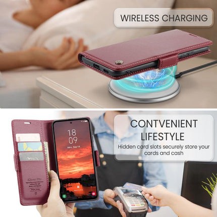CaseMe 023 Butterfly Buckle Litchi Texture RFID Anti-theft Leather Phone Case, For Galaxy S25 Edge 5G, For Galaxy A56 5G, For Galaxy A26 5G, For Galaxy A36 5G