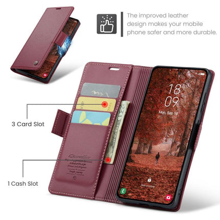 CaseMe 023 Butterfly Buckle Litchi Texture RFID Anti-theft Leather Phone Case, For Galaxy A37 5G, For Galaxy A27 5G, For Galaxy S25 FE 5G, For Galaxy Z Fold7