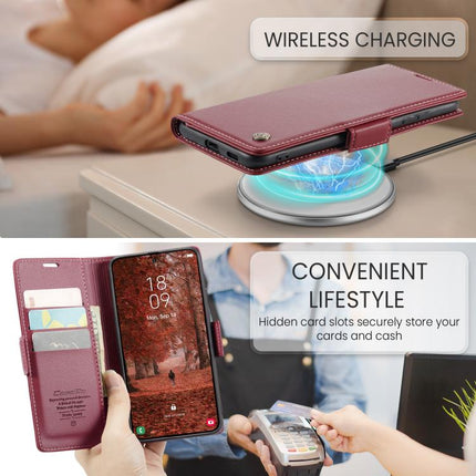 CaseMe 023 Butterfly Buckle Litchi Texture RFID Anti-theft Leather Phone Case, For Galaxy A37 5G, For Galaxy A27 5G, For Galaxy S25 FE 5G, For Galaxy Z Fold7